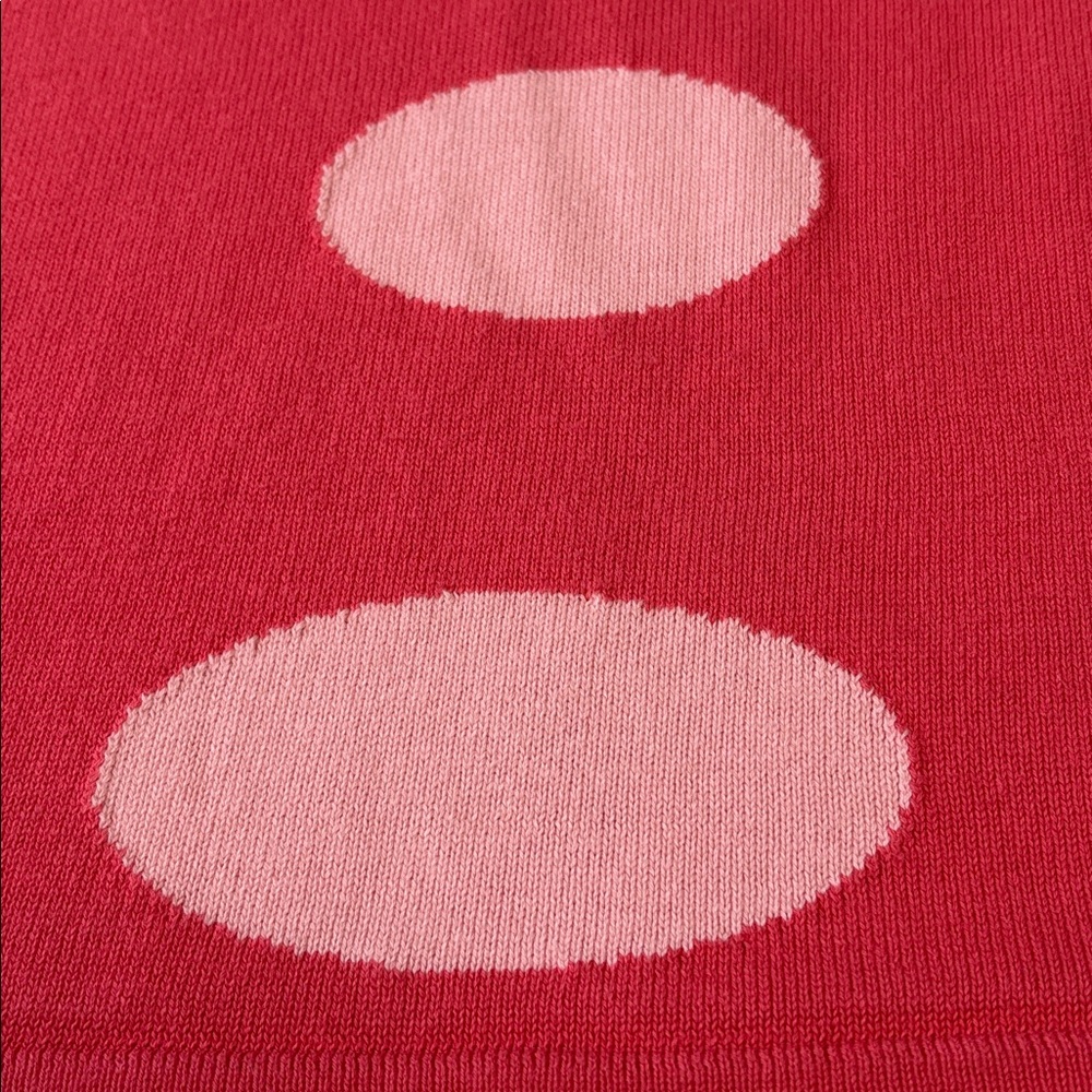 🩷 Hampshire Studio 3X Pink Polka Dot Crew Neck Sweater Pullover 🩷 - Picture 15 of 16